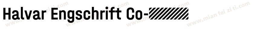 Halvar Engschrift Co字体转换
